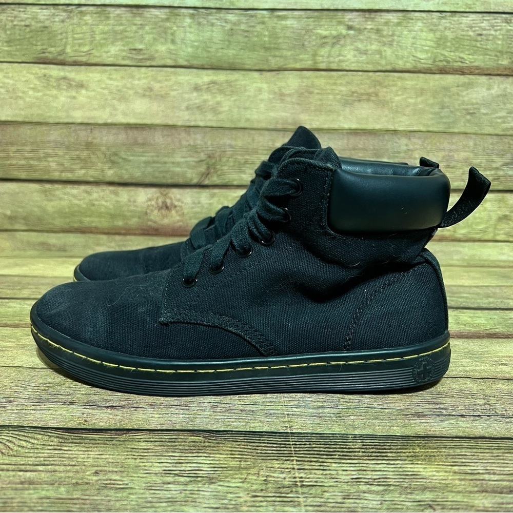 Dr. Martens Black Camvas Maelly Lace Up Boots